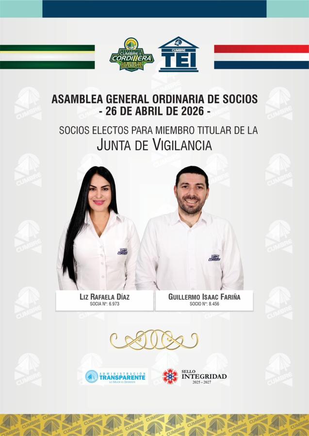 SOCIOS ELECTOS DE LA J.V.