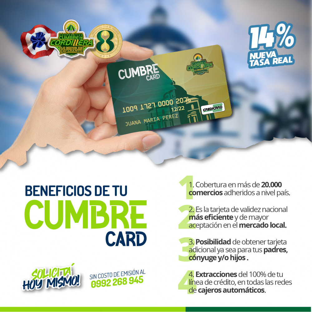 Beneficios de tu Cumbre Card