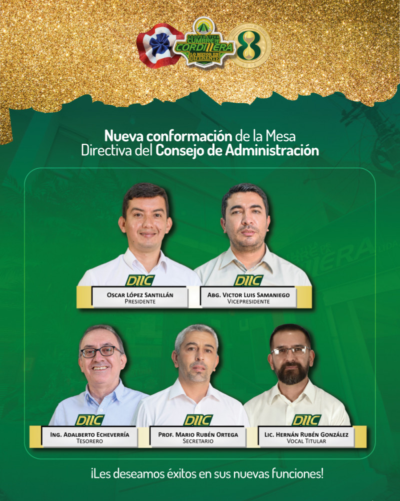 Nueva Conformación de la Mesa Directiva